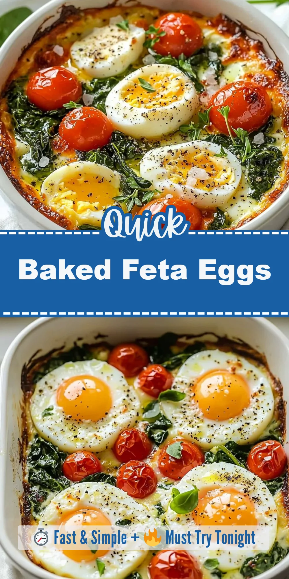 Baked Feta Eggs