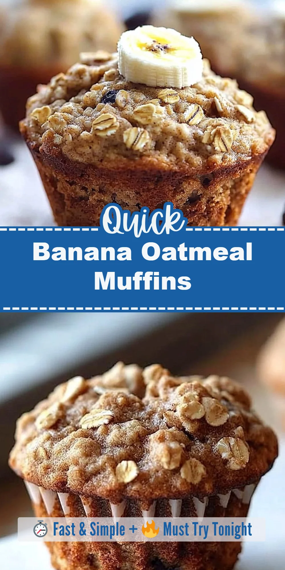 Banana Oatmeal Muffins