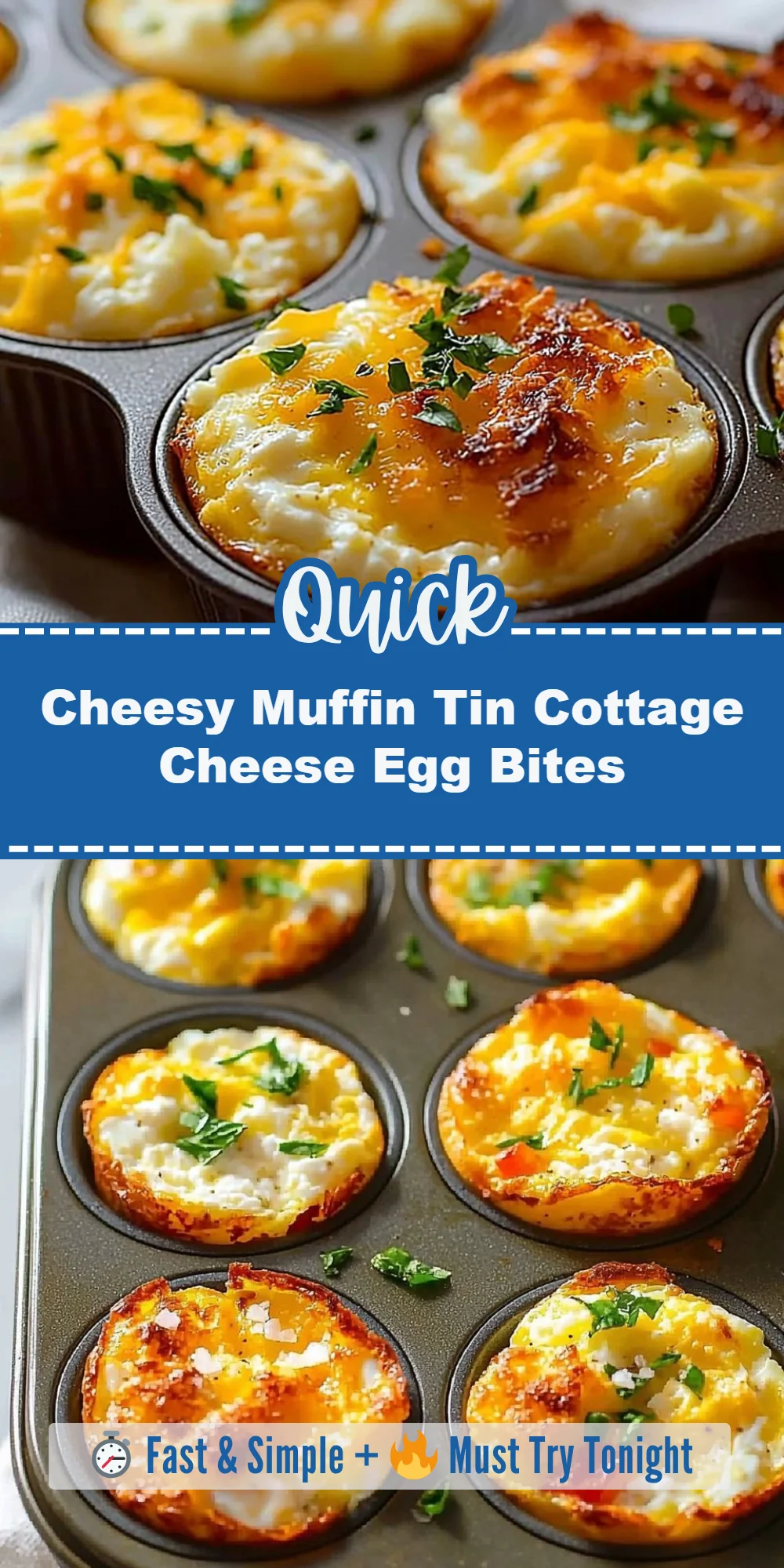 Cheesy Muffin Tin Cottage Cheese Egg Bites