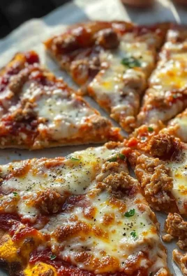 Delicious Chicken Crust Pizza topped with fresh ingredients and cheese