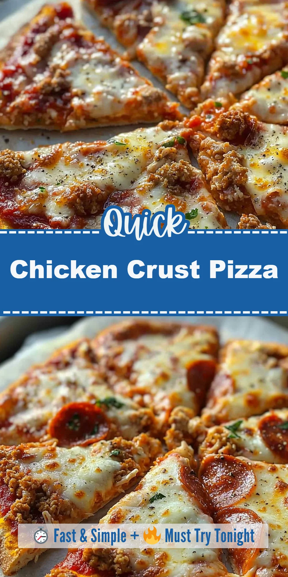Chicken Crust Pizza