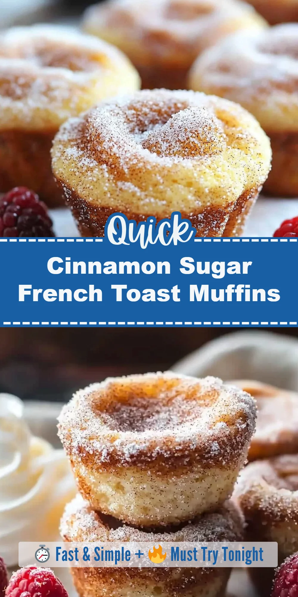 Cinnamon Sugar French Toast Muffins