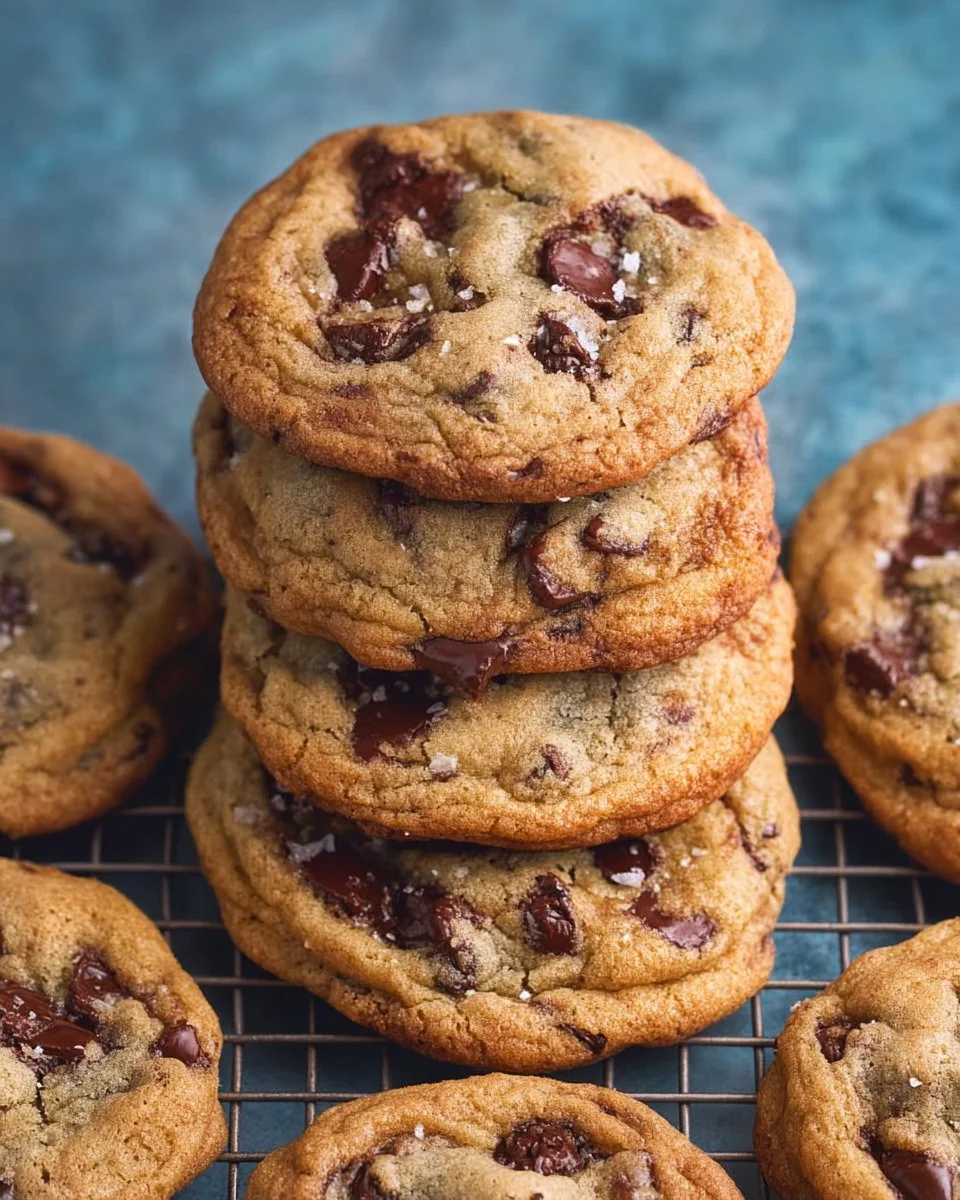 Crispy and Chewy Chocolate Chip Cookies