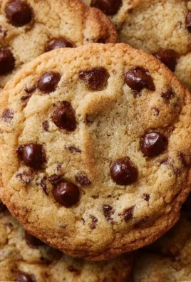 Freshly baked crispy cookies with chunks of chocolate on a cooling rack.