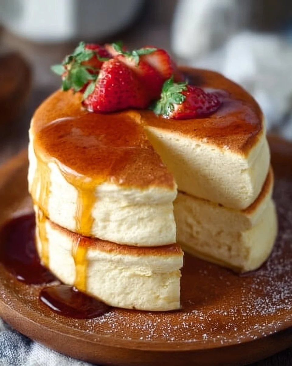 Fluffy Japanese Soufflé Pancakes