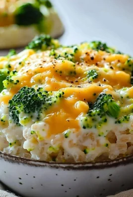 High-protein broccoli cheddar rice cup with vibrant vegetables and cheesy goodness.