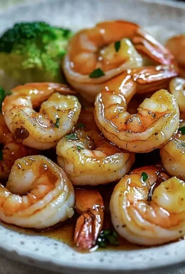 High-protein honey garlic shrimp dish served with vegetables