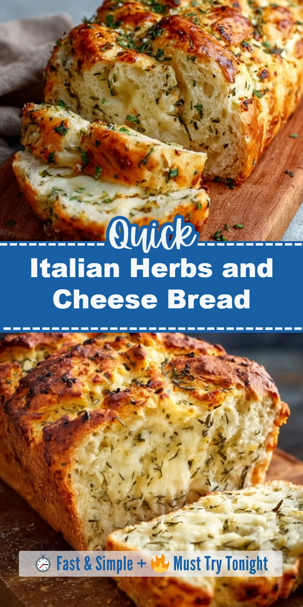 Italian Herbs and Cheese Bread