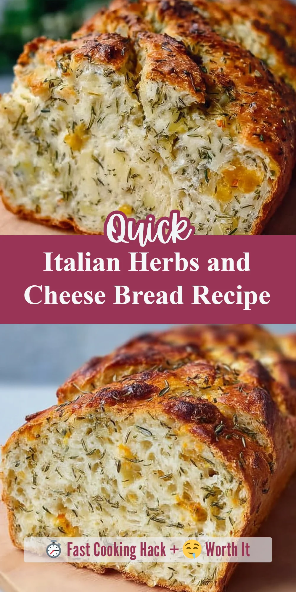 Italian Herbs and Cheese Bread Recipe