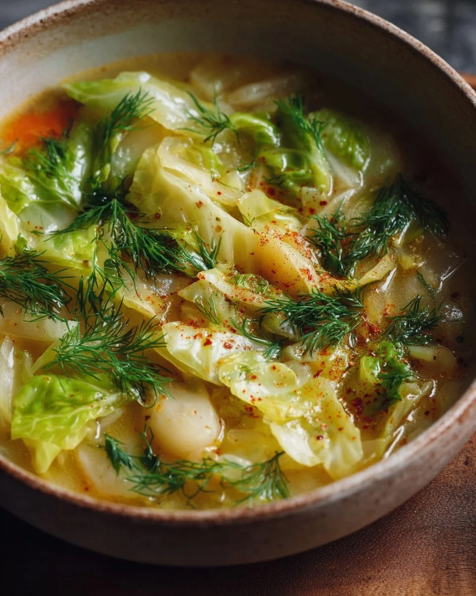 Lemon Dill Cabbage Soup