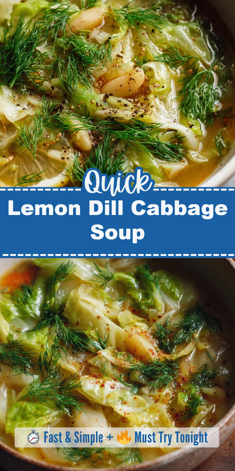 Lemon Dill Cabbage Soup