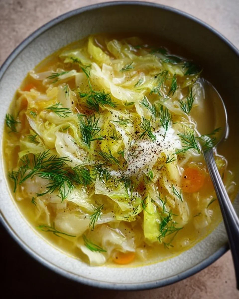 Lemon Dill Cabbage Soup
