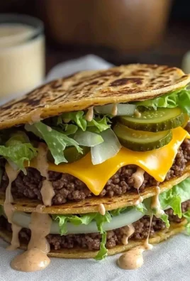 Delicious Low Carb Big Mac served with fresh ingredients and a flavorful sauce