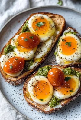 Sourdough bread with healthy toast toppings on a wooden table.