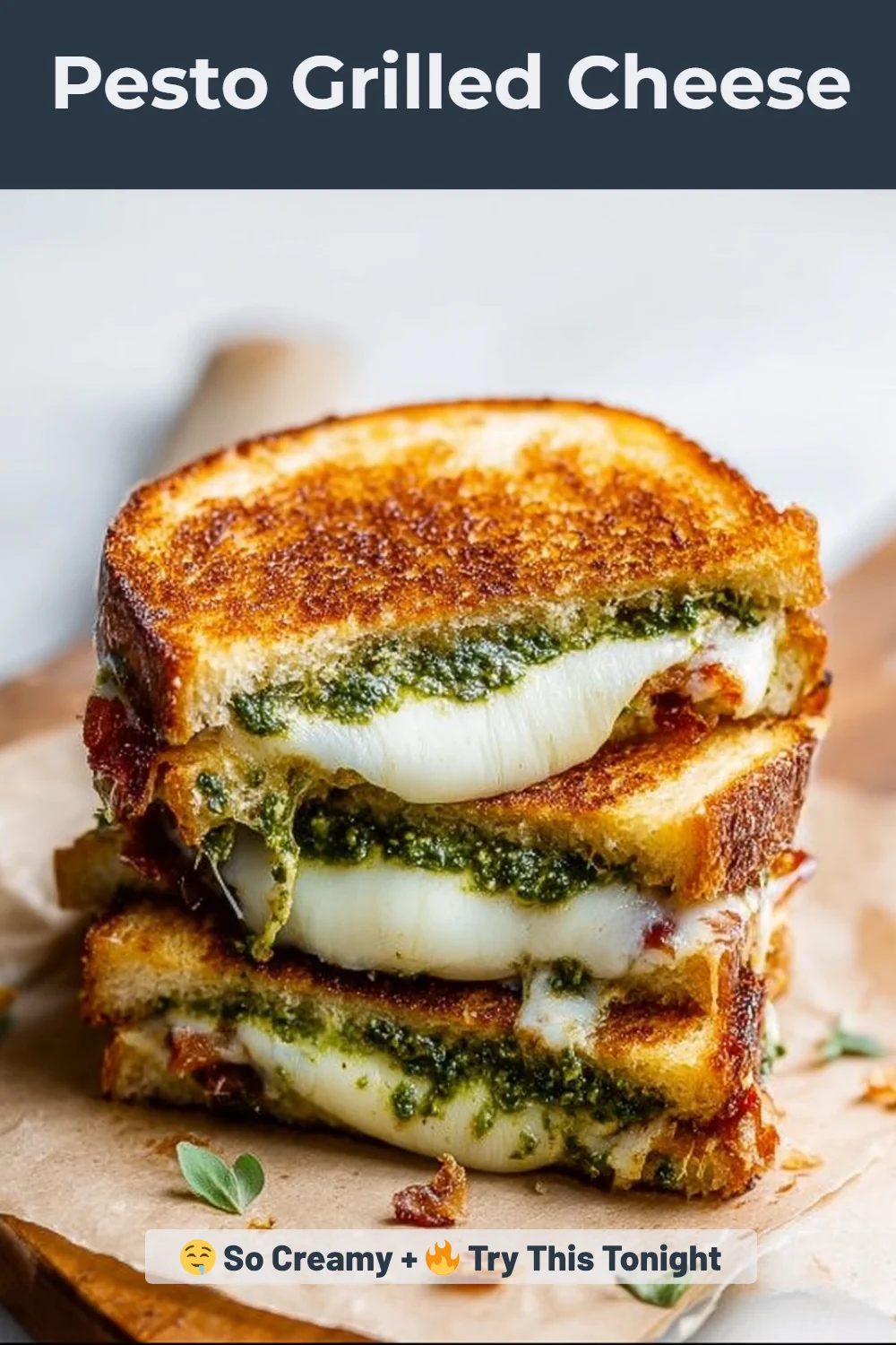Pesto Grilled Cheese