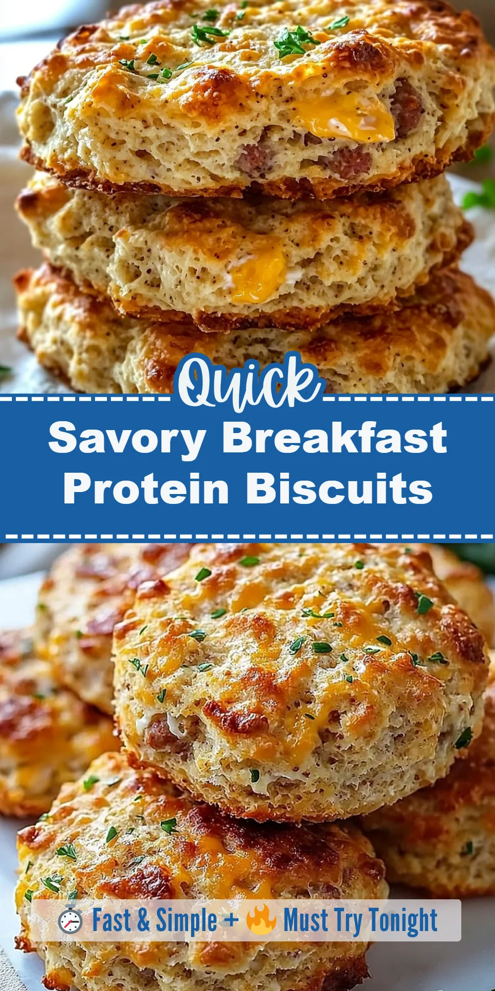 Savory Breakfast Protein Biscuits