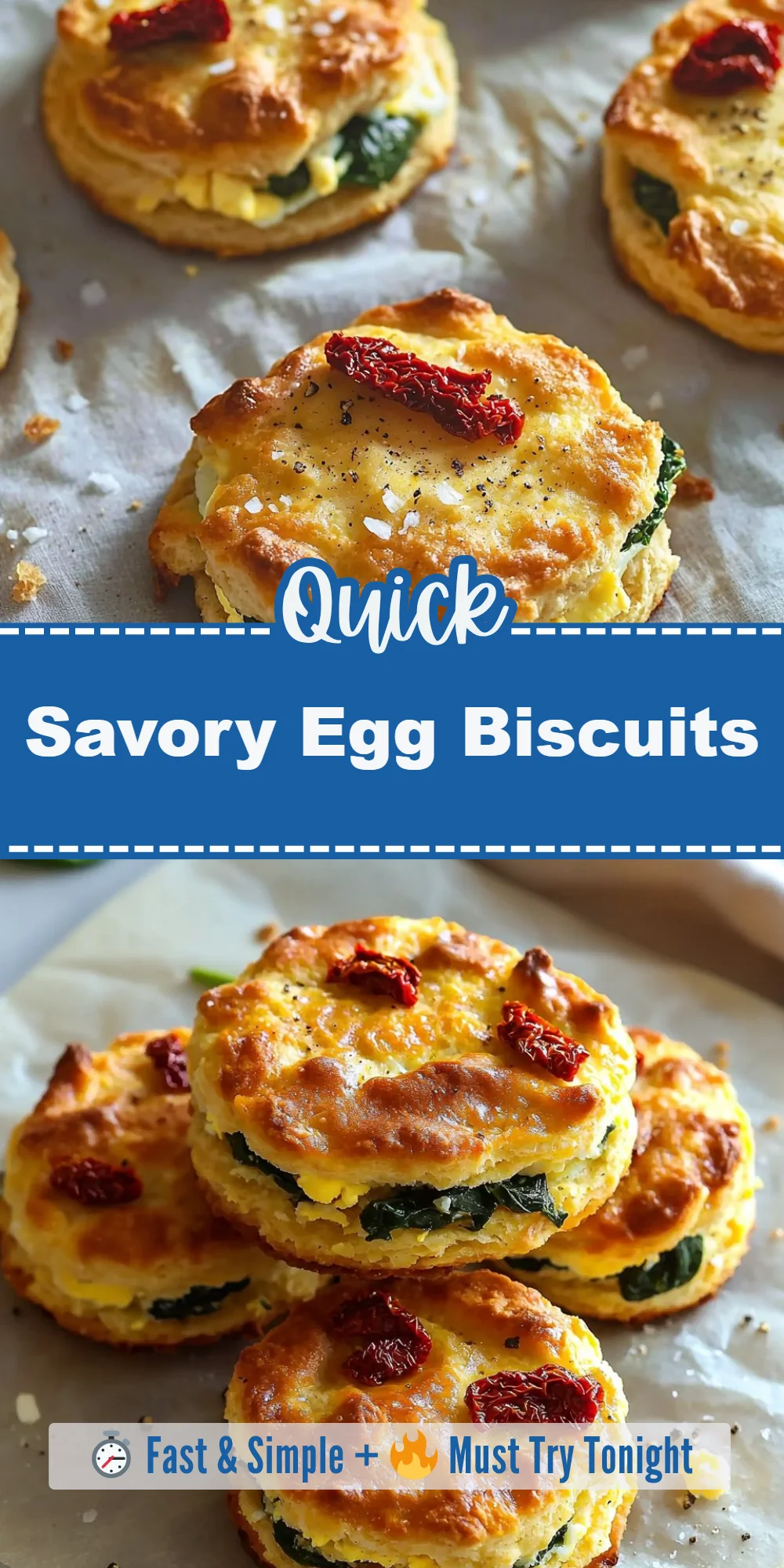 Savory Egg Biscuits