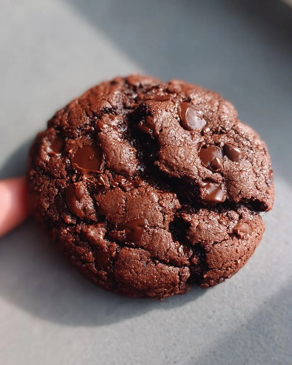 Single Serve Double Chocolate Chip Cookie