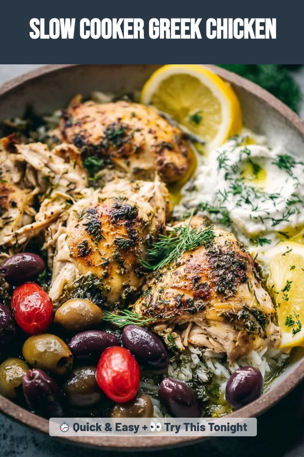 Slow Cooker Greek Chicken