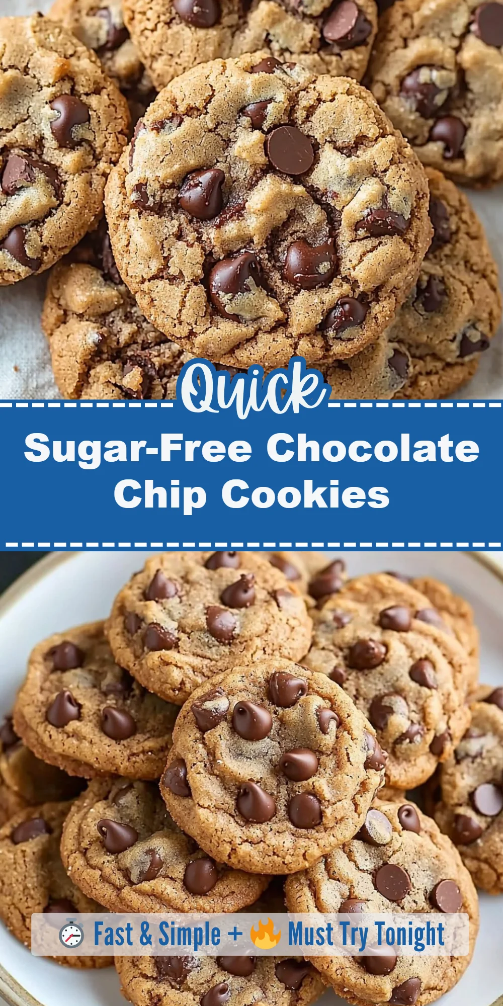 Sugar-Free Chocolate Chip Cookies