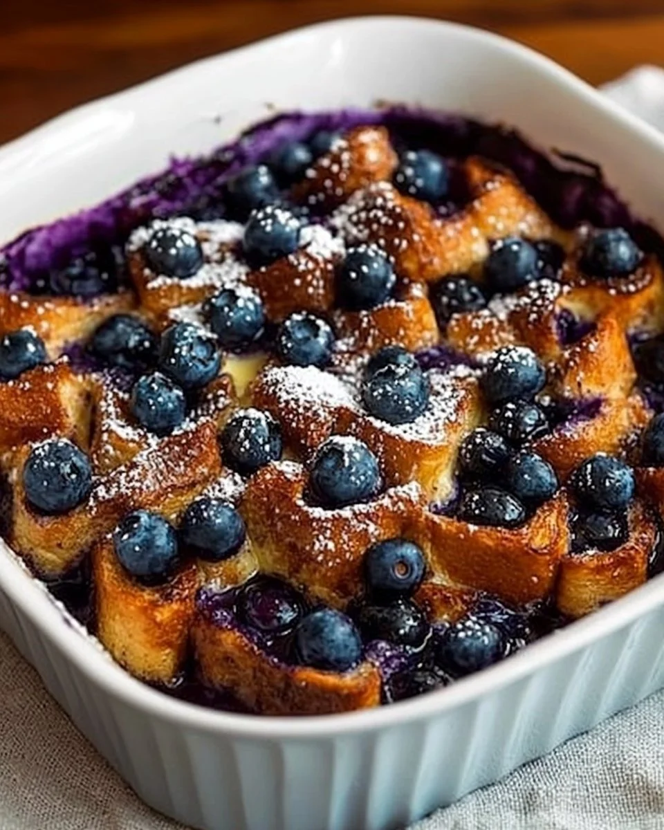 Unbelievable Blueberry French Toast Casserole