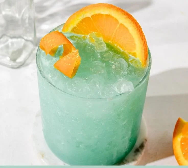 Blue Hawaiian Mocktail (or Cocktail) Drink Recipe