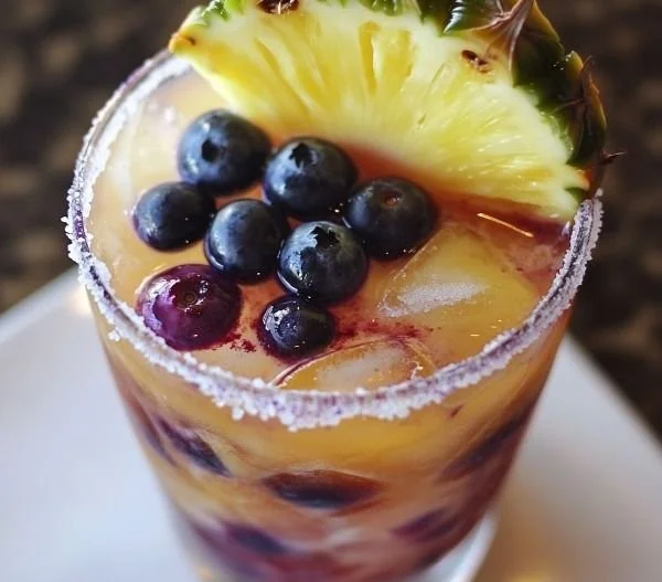 Blueberry Pineapple Tequila Sour