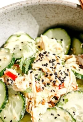 California Roll Cucumber Salad with fresh ingredients and vibrant colors