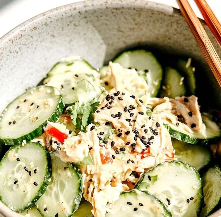 California Roll Cucumber Salad