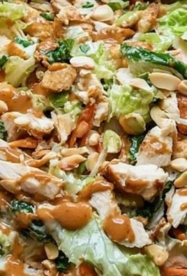 Delicious Chicken Cashew Crunch Salad with fresh ingredients and cashews