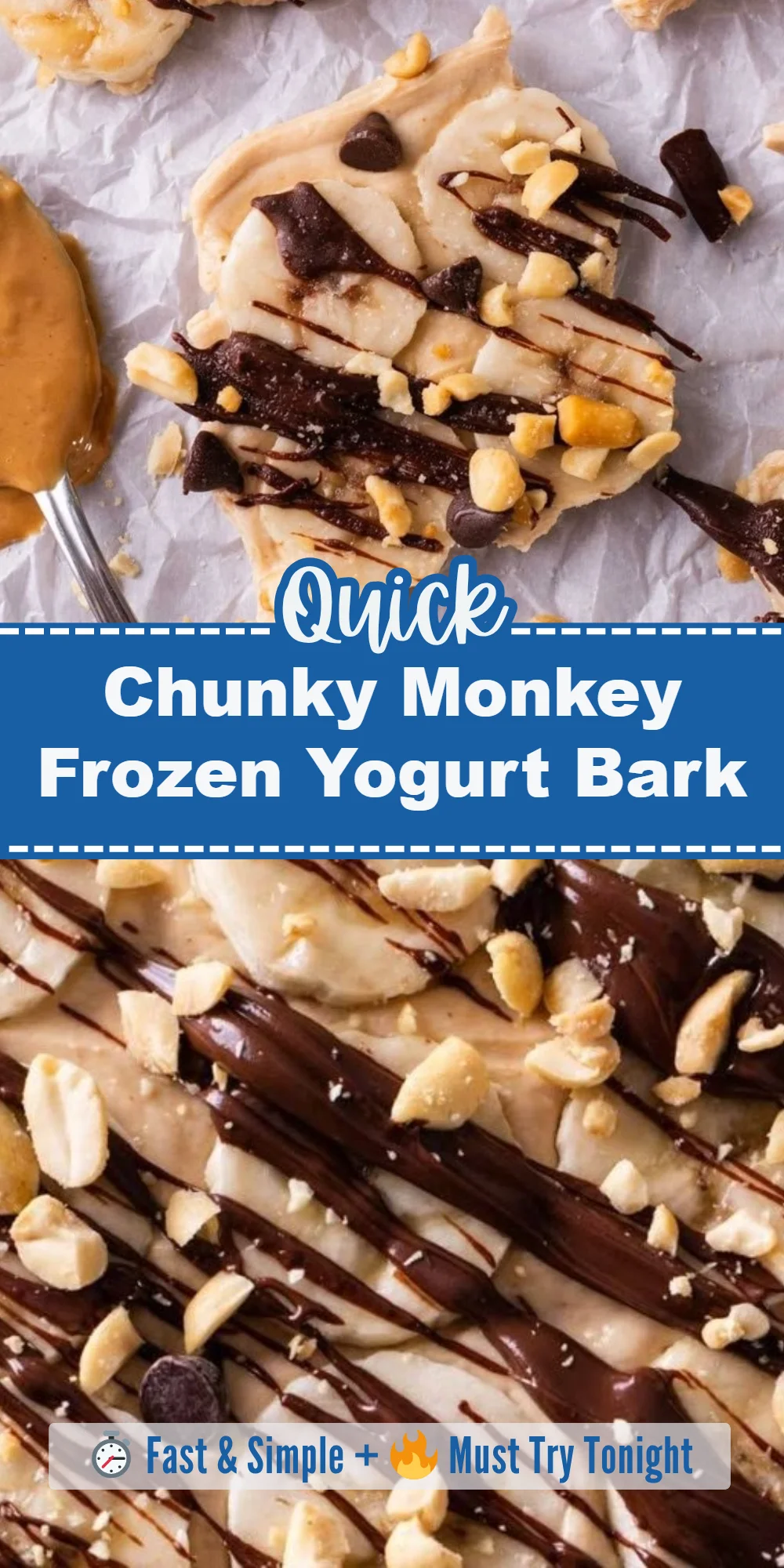 Chunky Monkey Frozen Yogurt Bark