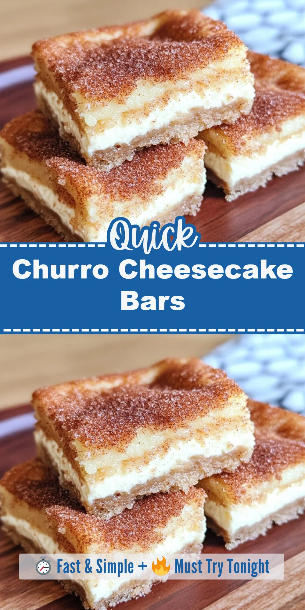 Churro Cheesecake Bars