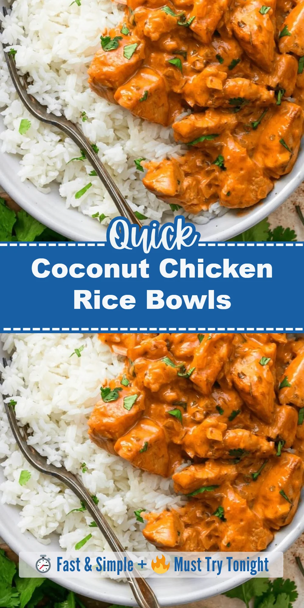 Coconut Chicken Rice Bowls