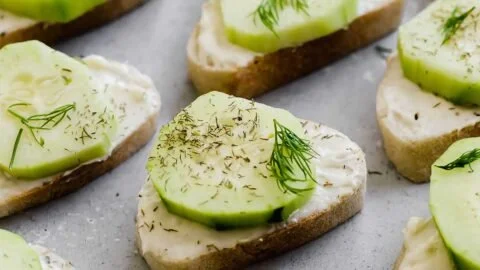 Cucumber Cream Cheese Bites