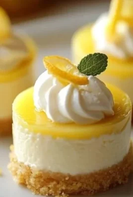 Delicious easy mini lemon cheesecakes topped with lemon zest