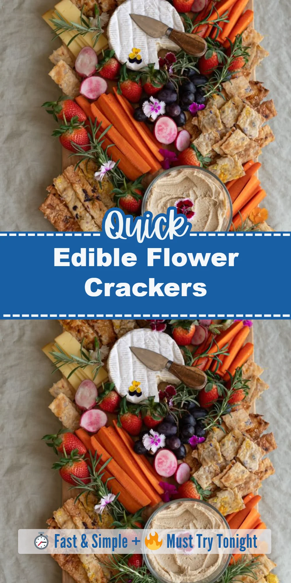 Edible Flower Crackers