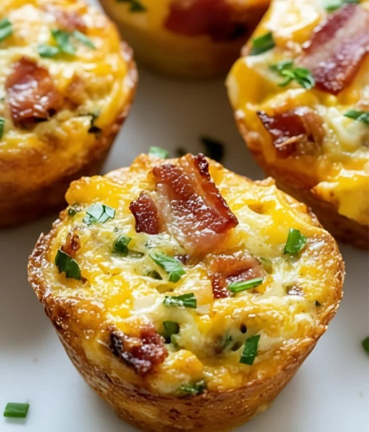 Delicious egg muffin cups baked in colorful muffin cups for a tasty breakfast.