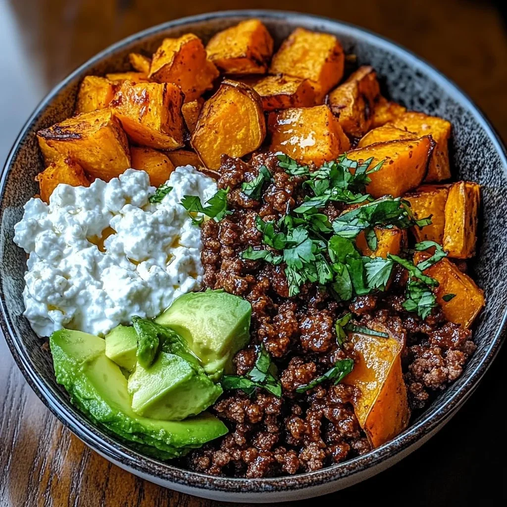 Ground Beef Hot Honey Bowl