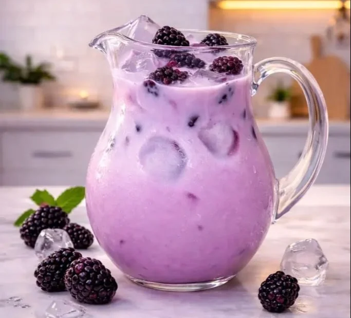Homemade Blackberry Coconut Pink Drink (Starbucks-Inspired)