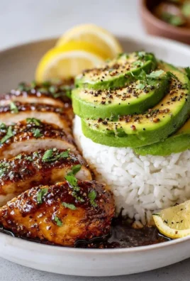 Honey Lime Chicken served over Avocado Rice for a delicious meal
