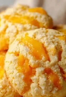 Freshly baked mango cookies on a plate