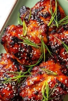 Deliciously grilled Japanese BBQ chicken thighs ready to serve