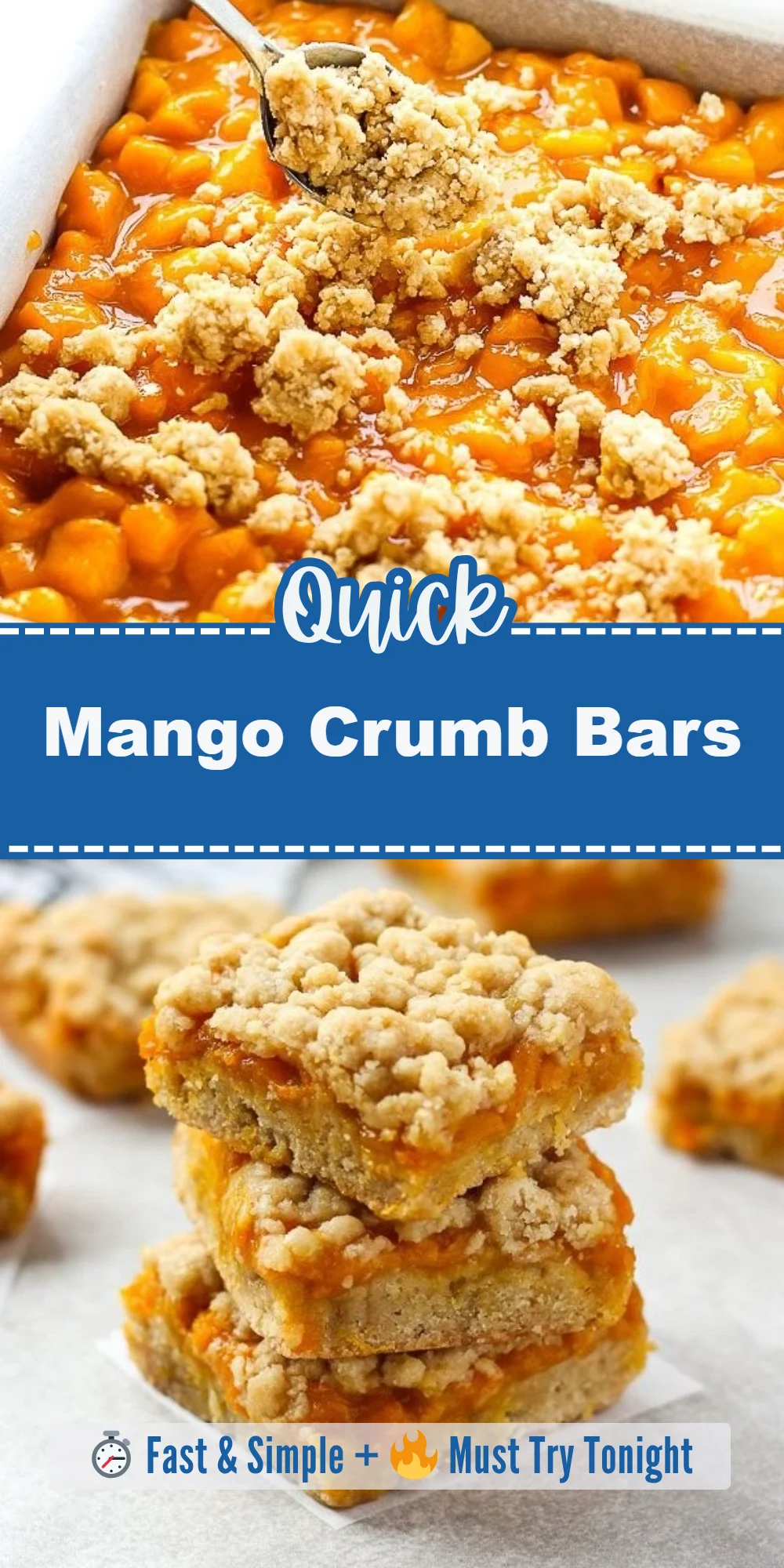 Mango Crumb Bars