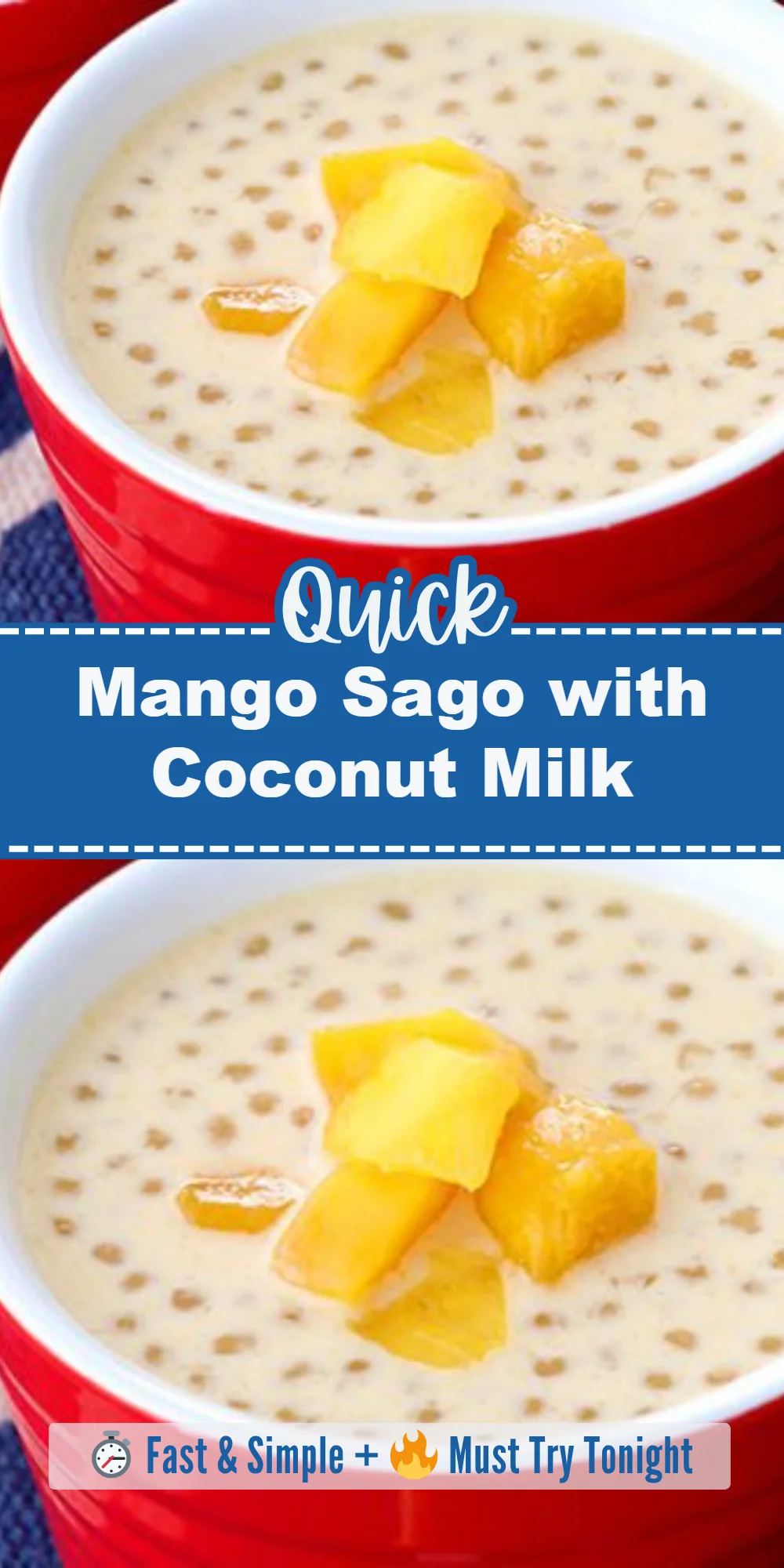 Mango Sago with Coconut Milk