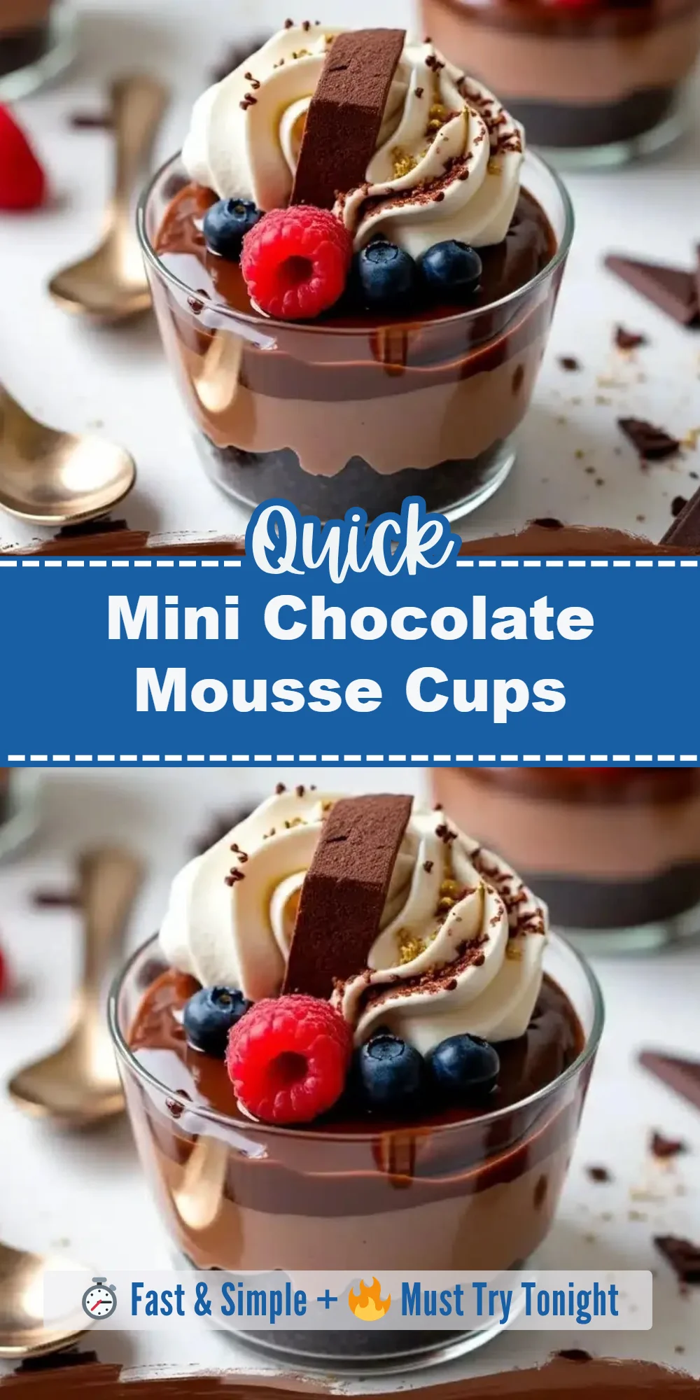 Mini Chocolate Mousse Cups