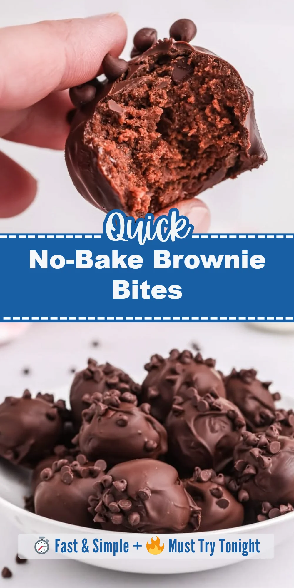 No-Bake Brownie Bites