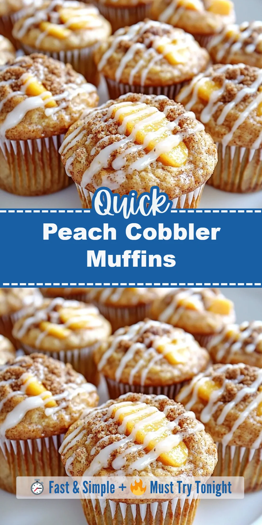 Peach Cobbler Muffins