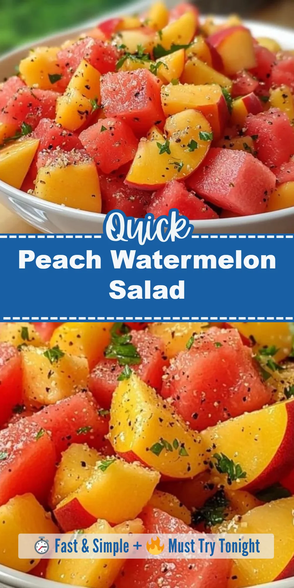 Peach Watermelon Salad
