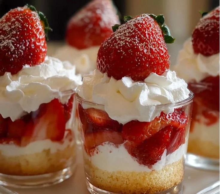 Quick Strawberry Shortcake Cups