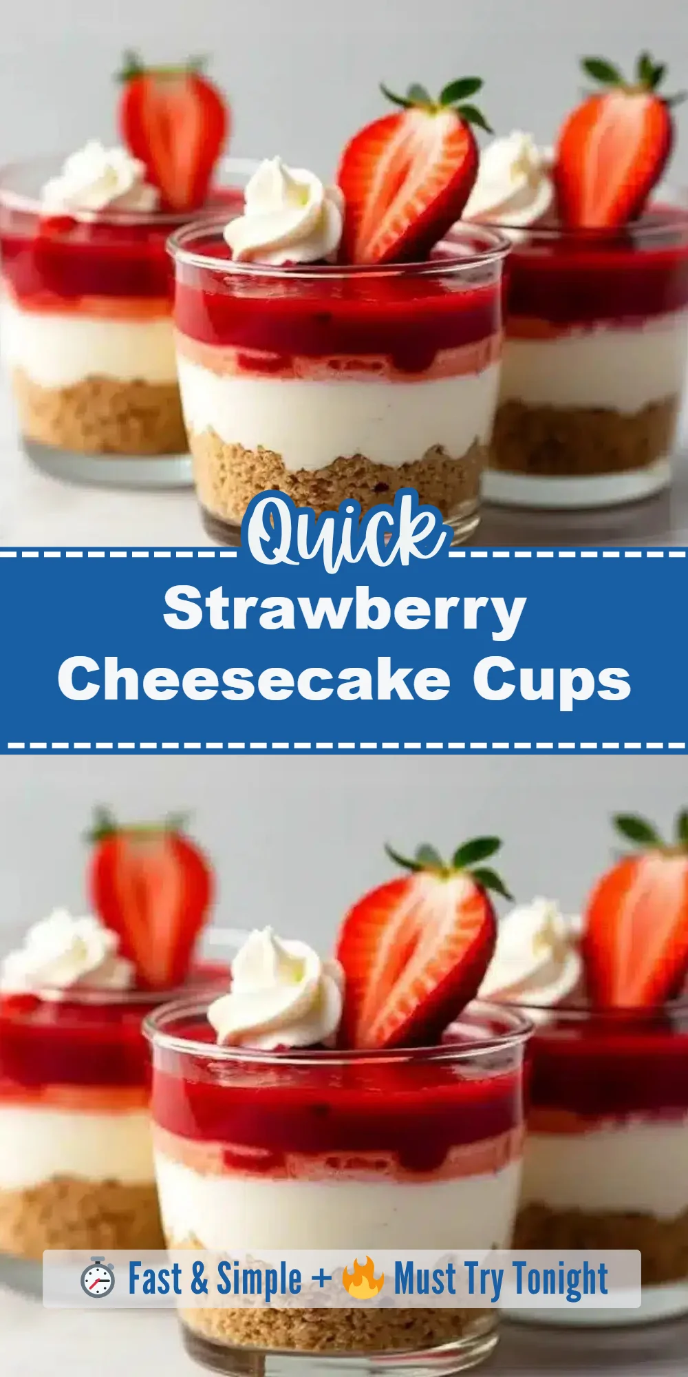 Strawberry Cheesecake Cups